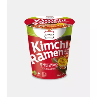 Ramen Coreano Con Kimchi Fideos Instantáneos Taza Jongga
