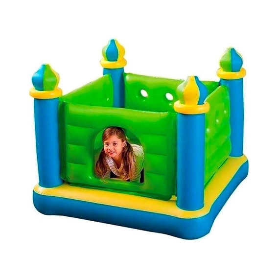 Castillo Inflable Saltarin Pelotero 132x132 Intex 22681/1 Mm