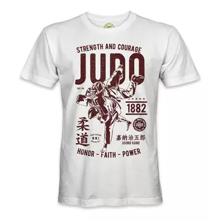 Playera Judo Artes Marciales Mma 100% Algodón Peinado Mod1