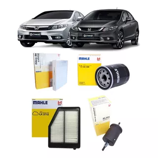 Kit Filtros Revisão Honda Civic 1.8 2.0 16v G4 2012-2015