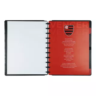 Caderno Inteligente Grande Flamengo Preto