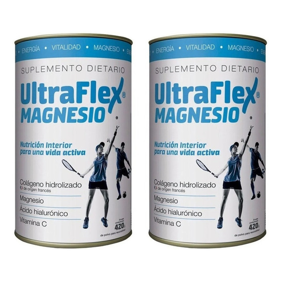 Ultraflex Mg. Sabor Naranja En Lata De 420g Combo X 2 U