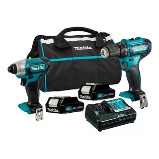 Kit Makita Clx228 Taladro Percutor Hp333d + Atornillador De