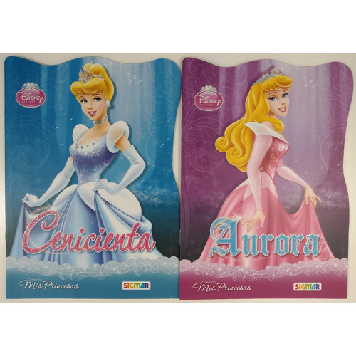 LOTE X 8 LIBROS INFANTILES PRINCESAS DE DISNEY, de Disney. Editorial SIGMAR, tapa blanda en español, 2016