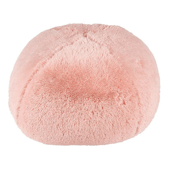 Sillón Puff Peluche Rosa 70 Cm