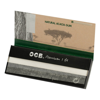 Ocb Premium Papel De Fumar 1 1/4  25 Libritos De 50 Papelillos