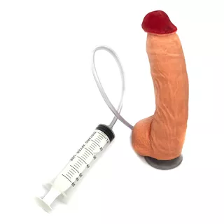 Dildo Consolador Con Eyaculador Ventosa Super Realista