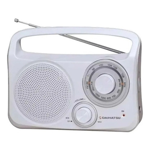 Radio Eléctrica Daihatsu D-rp400 Blanca Dual Am-fm Manija
