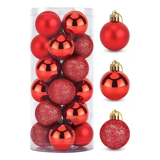 Esferas Navideñas Decoracion Para Arbol De Navidad 24 Uds