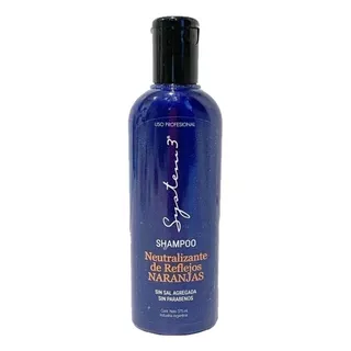 Shampoo Neutralizante De Reflejos Naranjas System 3 375ml 