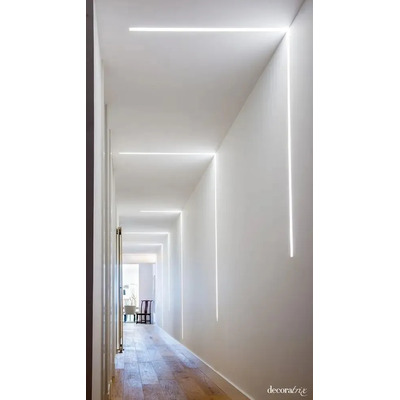 Perfil Led X Metro Para Embutir De Aluminio Pared O Techo