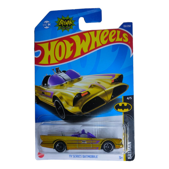 Hot Wheels Coleccion Batman 1966 Tv Series Batmobile Dorado