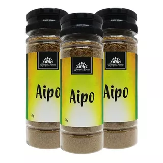 Aipo Desidratado Tempero 100% Natural Sem Mistura 3 Kit 70g