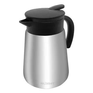 Garrafa Térmica 800ml Inox Hauskraft Café Chá Água Leite Cor Prata Com Preto