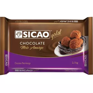 Chocolate Meio Amargo 2,1kg Sicao Gold