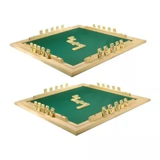 2 Unid  Tabuleiro De Mesa Com Feltro Para Jogar Domino 66 Cm