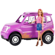 Muñeca Barbie + Camioneta Suv Sweet Orchard Farm Morado