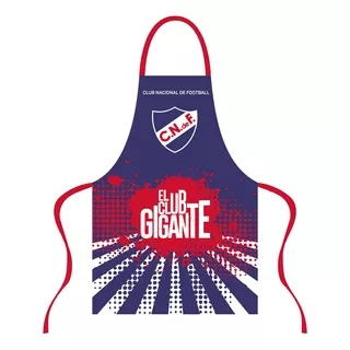 Delantal De Cocina Nacional El Club Gigante Azul, Rojo Y Blanco