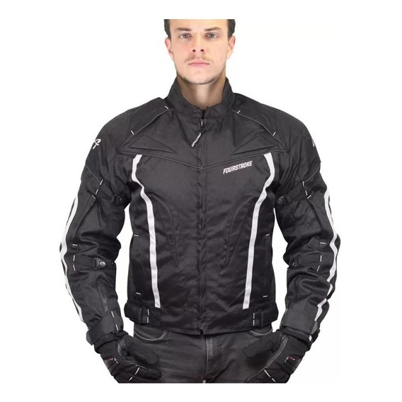 Campera Moto Fourstroke Eco Jacket Cordura Protecciones 