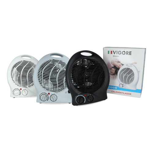 Caloventilador Vigore Portátil 2000x Termostato Color Blanco