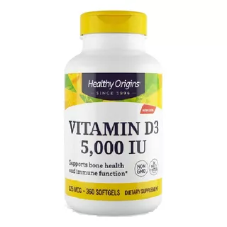 Healthy Origins Vitamina D3 5000ui 360 Softgels