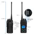 Radio Bidireccional Recargable 5 W 6 Unidades Uhf 2 Vías Color Bandas De Frecuencia