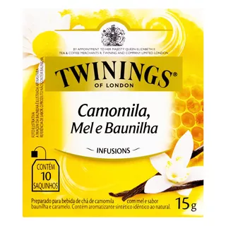 Chá Twinings Camomila, Mel E Baunilha Em Sachê 15 G 10 U