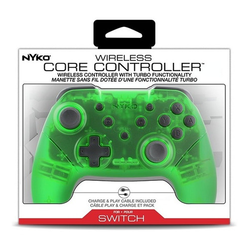 Control joystick inalámbrico Nyko Wireless Core Nintendo Switch verde