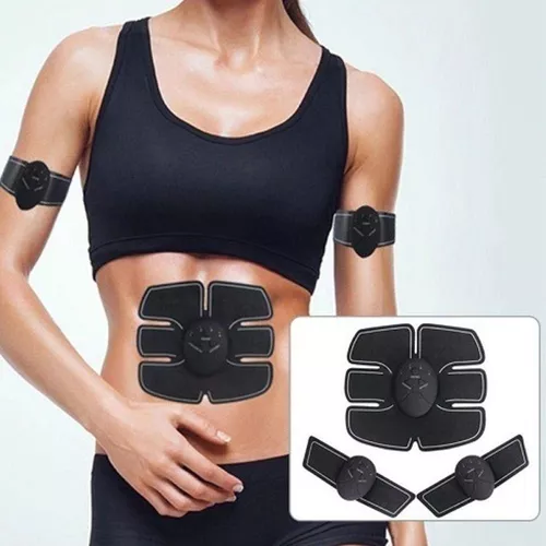 Electroestimulador muscular para abdominales, pierna, brazo. Masajeador  eléctrico cinturón estimulador tonificador, funcionamiento con pilas.