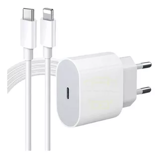 Cargador Usb Para iPhone Lightning Usb-c - Blanco