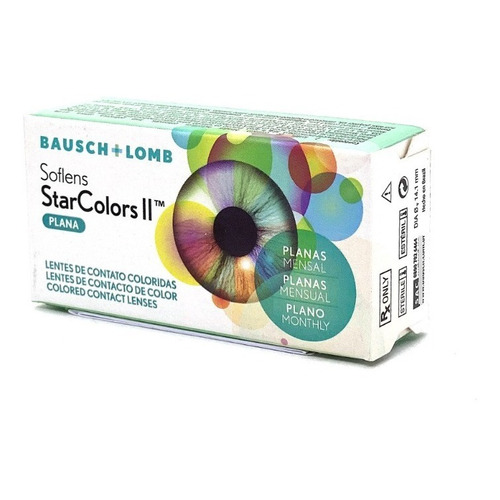 Star Colors Ii Lentes Contacto Color Soflens + Liquido 60ml Color Dark Hazel - Miel Verdoso