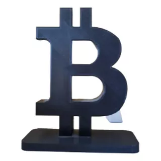 Logo Bitcoin Impreso En 3d Para Decoracion