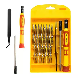 Kit 32  Ferramentas Torx T3 T4 T5 T6 T7 T8 T9 T10 T15 T20