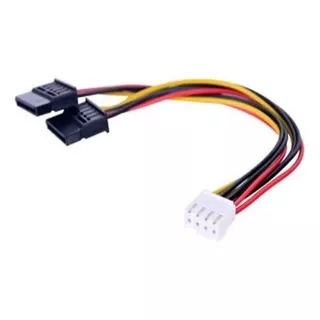 Cable Sata Poder Doble Para Disco Dvr Hikvision Dahua Otros