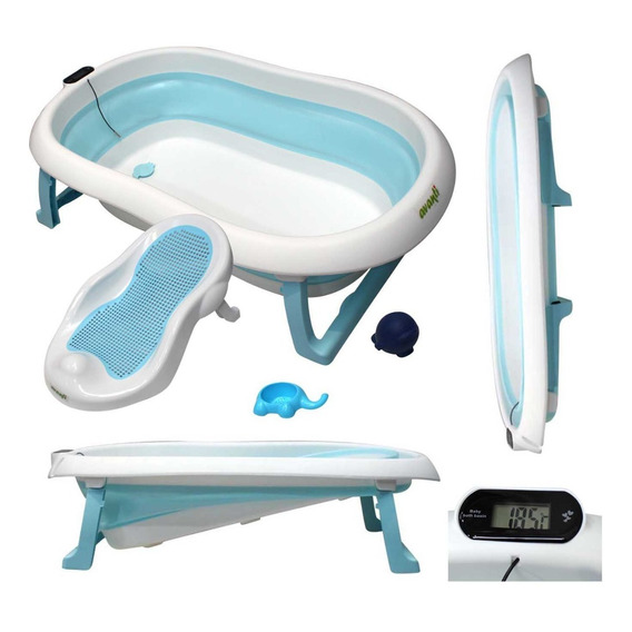 Bañera Bebe Avanti Plegable Soporte Reductor + Termómetro