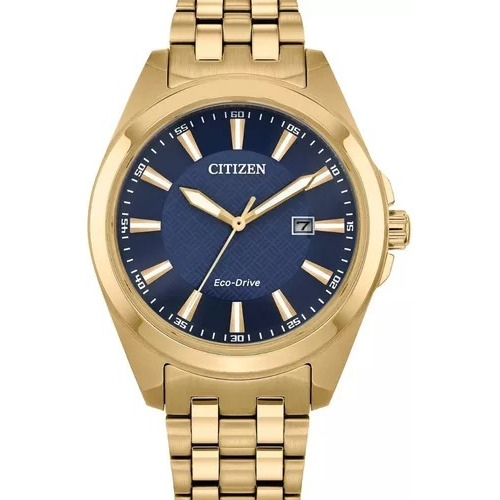 Citizen Peyten Ecodrive Blue Dial Bm7532-54l ...... Dcmstore Color de la correa Oro Color del bisel Oro Color del fondo Azul