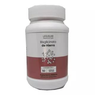 Suplemento Dietario Bisglicinato De Hierro X 60 Cápsulas Sabor Neutro