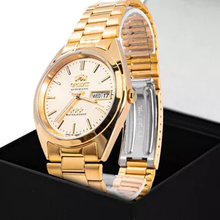 Relógio Orient Original Masculino Dourado Automático Social