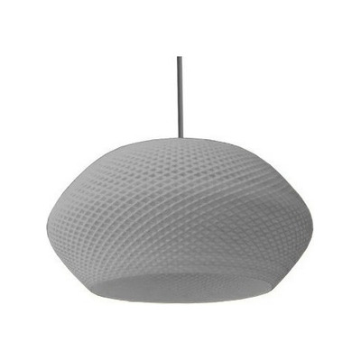 Lampara Colgante 40cm Diseño Gris Exclusivo Sustentable D3d