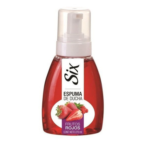 Six - Espuma De Ducha - Frutos Rojos 270 Ml