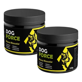 Kit Suplemento Pra Cães Ganho De Massa E Peso Dog Force 500g