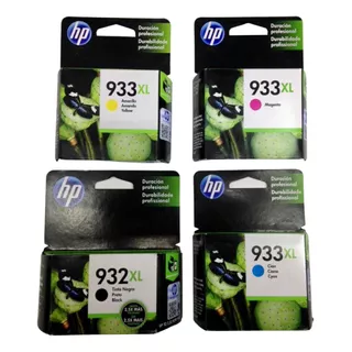 Cartucho Orig Hp 932xl Bk/ Hp 933xl Cy/mag/yellow Paq 4 Pzas