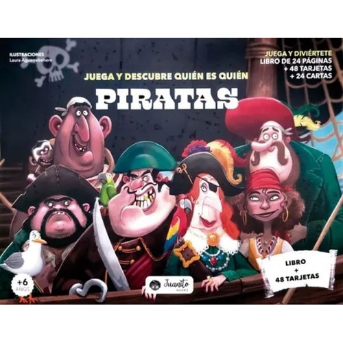 Juega Y Descubre Quién Es Quién: Piratas, De Vv.aa. Editorial Juanito Books, Tapa Blanda, Edición 1 En Español