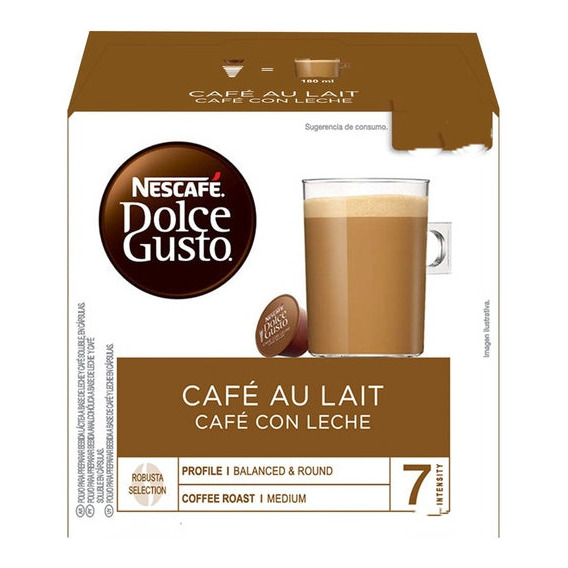 Cápsulas Dolce Gusto Café Aut Lait Caja 10 Unidades