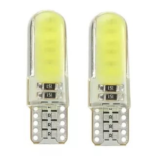 2x Muelitas Led T10 Grande Luz Blanca Recubierta De Silicon