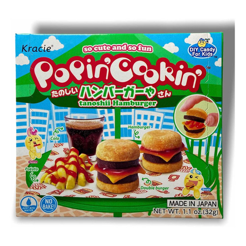 Dulces Japoneses Popin Cookin Kracie Hamburger
