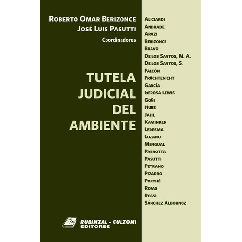 Tutela Judicial Del Ambiente  Berizonce