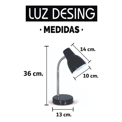 Velador De Mesa Escritorio Flexible Natal Apto Led Moderno