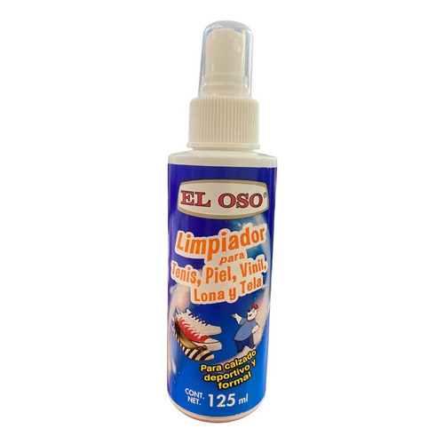 Spray Limpiador Para Tenis El Oso® 125ml Piel,lona Y Tela 