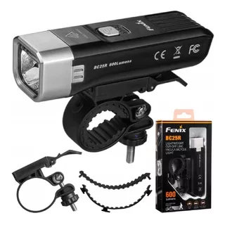 Linterna Fenix Bc25r Recargable 600 Lumens Para Bicicleta Color De La Linterna Negro Color De La Luz Blanca